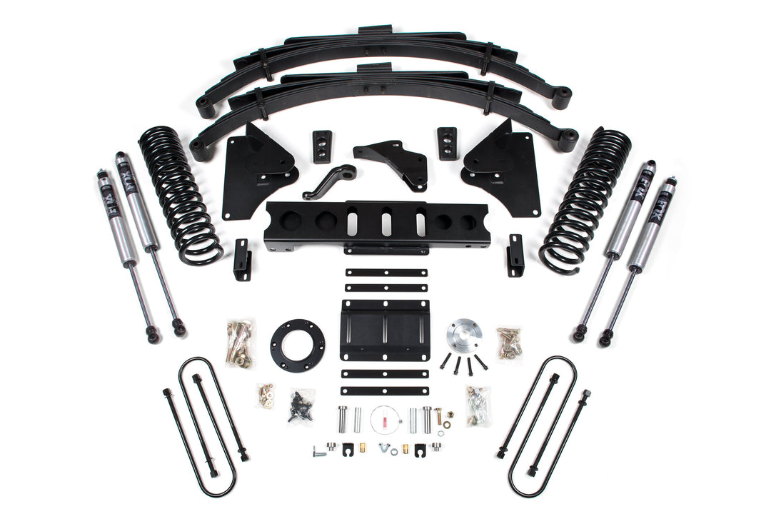 BDS Suspension 6 Inch Lift Kit Ram 3500 2013-2018 4WD Diesel - Leaf Springs – 6 Bolt – FOX 2.0 Performance Series