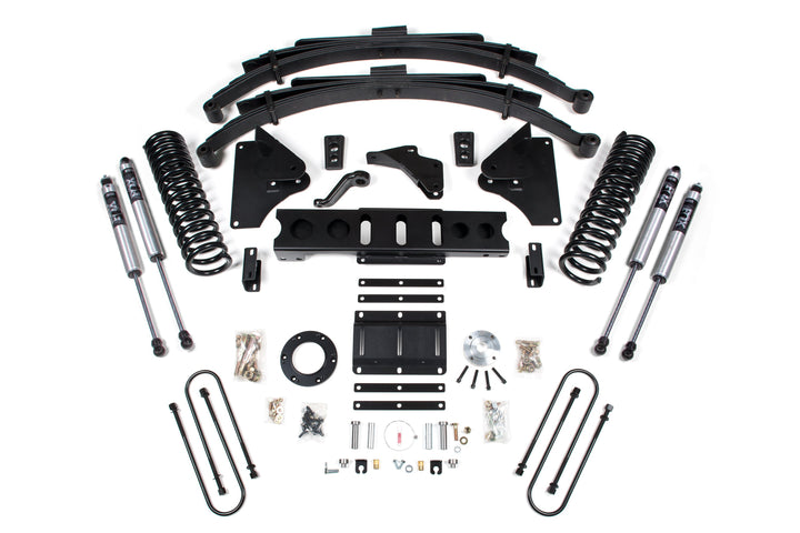 BDS Suspension 6 Inch Lift Kit Ram 3500 2013-2018 4WD Diesel - Leaf Springs – 6 Bolt – FOX 2.0 Performance Series
