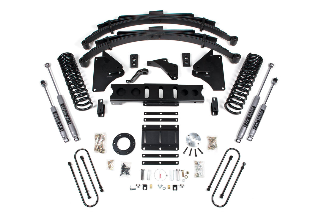 BDS Suspension 6 Inch Lift Kit Ram 3500 2013-2018 4WD Diesel - Leaf Springs – 6 Bolt – NX2 Nitro Series