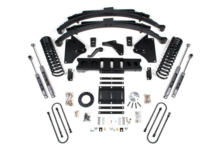 BDS Suspension 6 Inch Lift Kit Ram 3500 2013-2018 4WD Diesel - Leaf Springs – 6 Bolt – NX2 Nitro Series