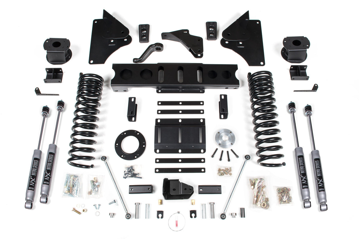 BDS Suspension 5.5 Inch Lift Kit w/ 4-Link Ram 2500 w/ Rear Air Ride 2014-2018 4WD Gas - NX2 Nitro Series