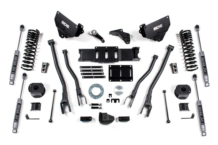 BDS Suspension 6 Inch Lift Kit w/ 4-Link Ram 2500 w/ Rear Air Ride 2014-2018 4WD Diesel - NX2 Nitro Series