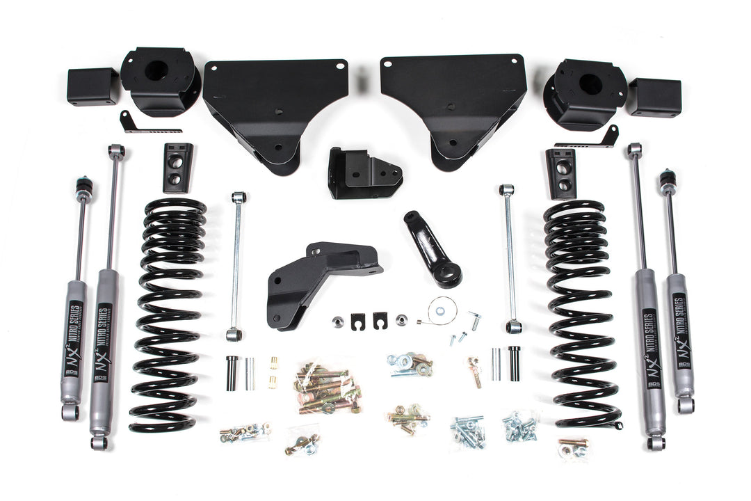 BDS Suspension 4 Inch Lift Kit Ram 2500 w/ Rear Air Ride 2014-2018 4WD Gas - NX2 Nitro Series