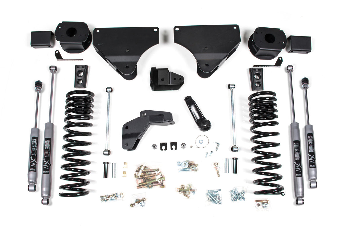 BDS Suspension 4 Inch Lift Kit Ram 2500 w/ Rear Air Ride 2014-2018 4WD Gas - NX2 Nitro Series