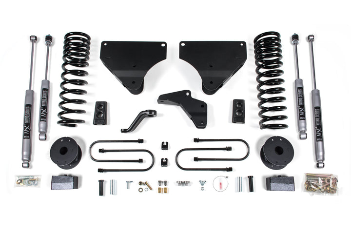 BDS Suspension 4 Inch Lift Kit Ram 3500 w/ Rear Air Ride 2013-2018 4WD Gas - NX2 Nitro Series