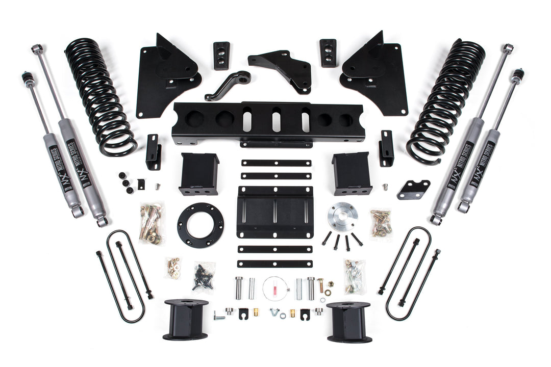 BDS Suspension 6 Inch Lift Kit Ram 3500 w/ Rear Air Ride 2013-2018 4WD Diesel - 6 Bolt / NX2 Nitro Series
