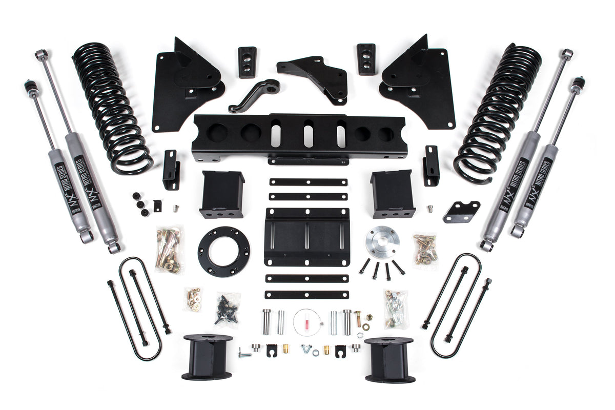 BDS Suspension 6 Inch Lift Kit Ram 3500 w/ Rear Air Ride 2013-2018 4WD Diesel - 6 Bolt / NX2 Nitro Series