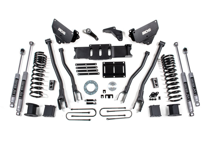 BDS Suspension 6 Inch Lift Kit w/ 4-Link Ram 3500 w/ Rear Air Ride 2013-2018 4WD Diesel - 6 Bolt / NX2 Nitro Series