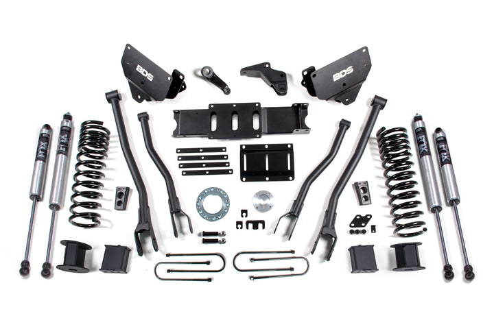 BDS Suspension 6 Inch Lift Kit w/ 4-Link Ram 3500 w/ Rear Air Ride 2013-2018 4WD Diesel - 6 Bolt / FOX 2.0 Performance Series
