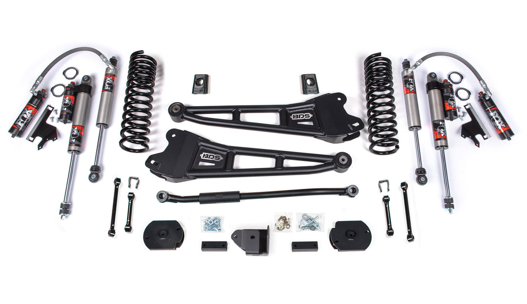 BDS Suspension 3 Inch Lift Kit w/ Radius Arm Ram 2500 2019-2024 4WD Diesel - FOX 2.5 Performance Elite
