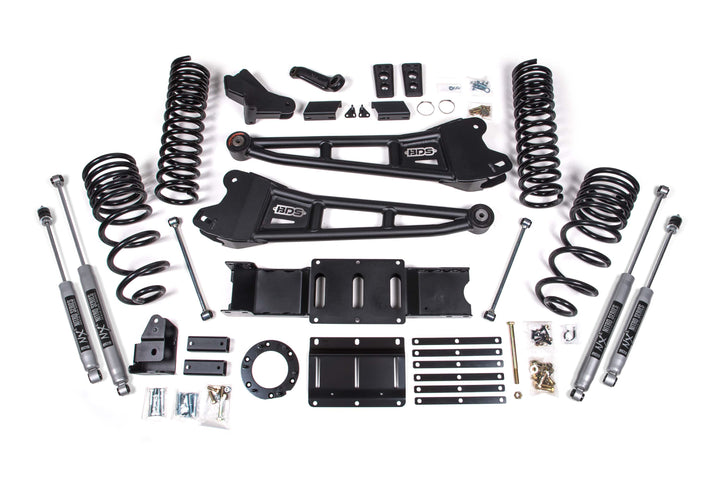 BDS Suspension 4 Inch Lift Kit w/ Radius Arm Ram 2500 2019-2024 4WD Diesel - NX2 Nitro Series