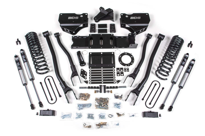BDS Suspension 4 Inch Lift Kit w/ 4-Link Ram 3500 2019-2023 4WD Diesel - 6 Bolt – FOX 2.0 Performance Series