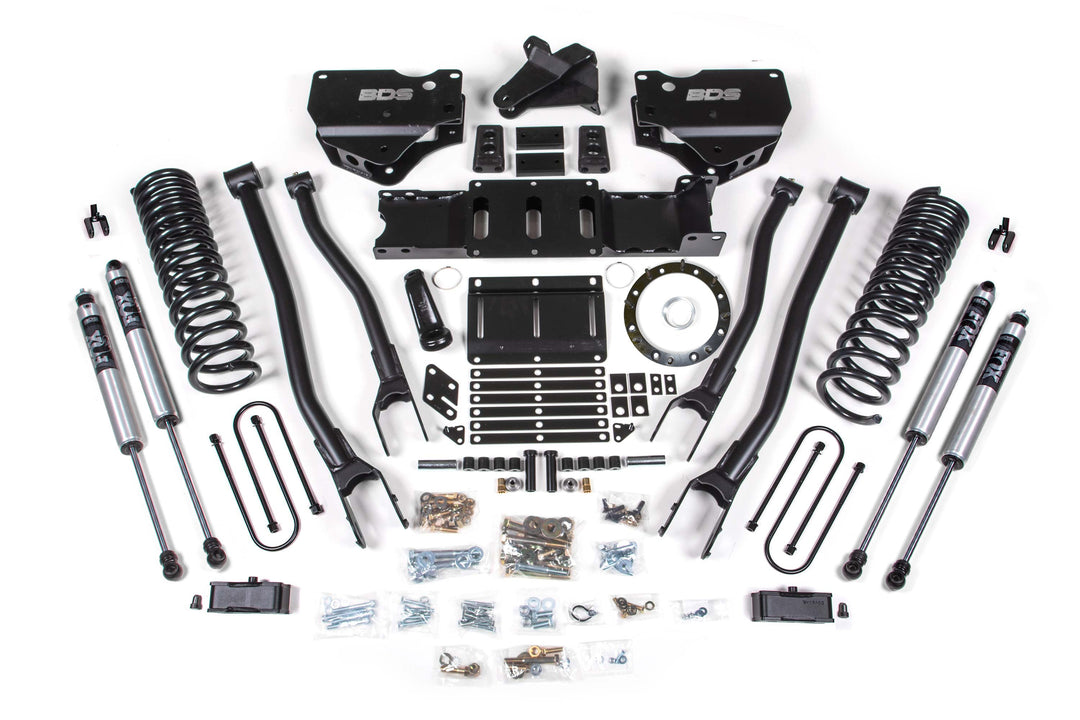 BDS Suspension 4 Inch Lift Kit w/ 4-Link Ram 3500 2019-2023 4WD Diesel - 8 Bolt – FOX 2.0 Performance Series