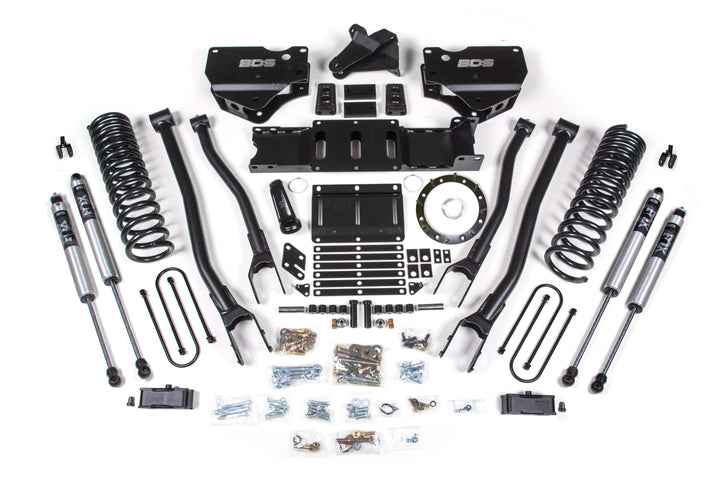 BDS Suspension 4 Inch Lift Kit w/ 4-Link Ram 3500 2019-2023 4WD Diesel - 8 Bolt – FOX 2.0 Performance Series