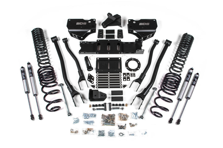BDS Suspension 4 Inch Lift Kit w/ 4-Link Ram 2500 2019-2027 4WD Gas - FOX 2.0 Performance Series