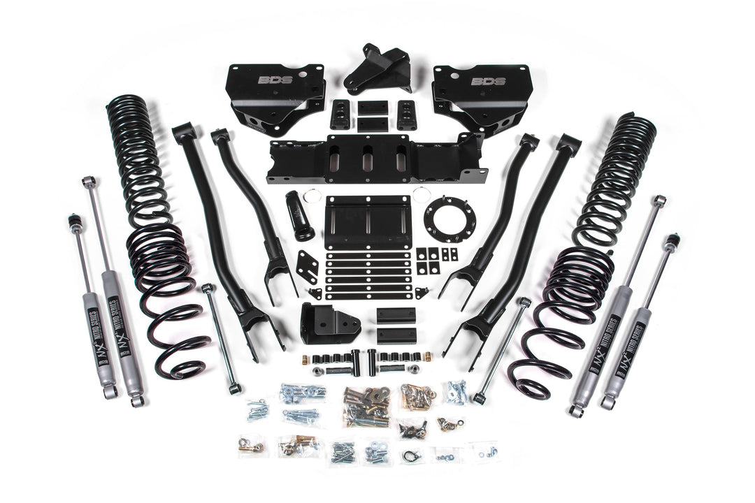 BDS Suspension 4 Inch Lift Kit w/ 4-Link Ram 2500 2019-2027 4WD Gas - NX2 Nitro Series