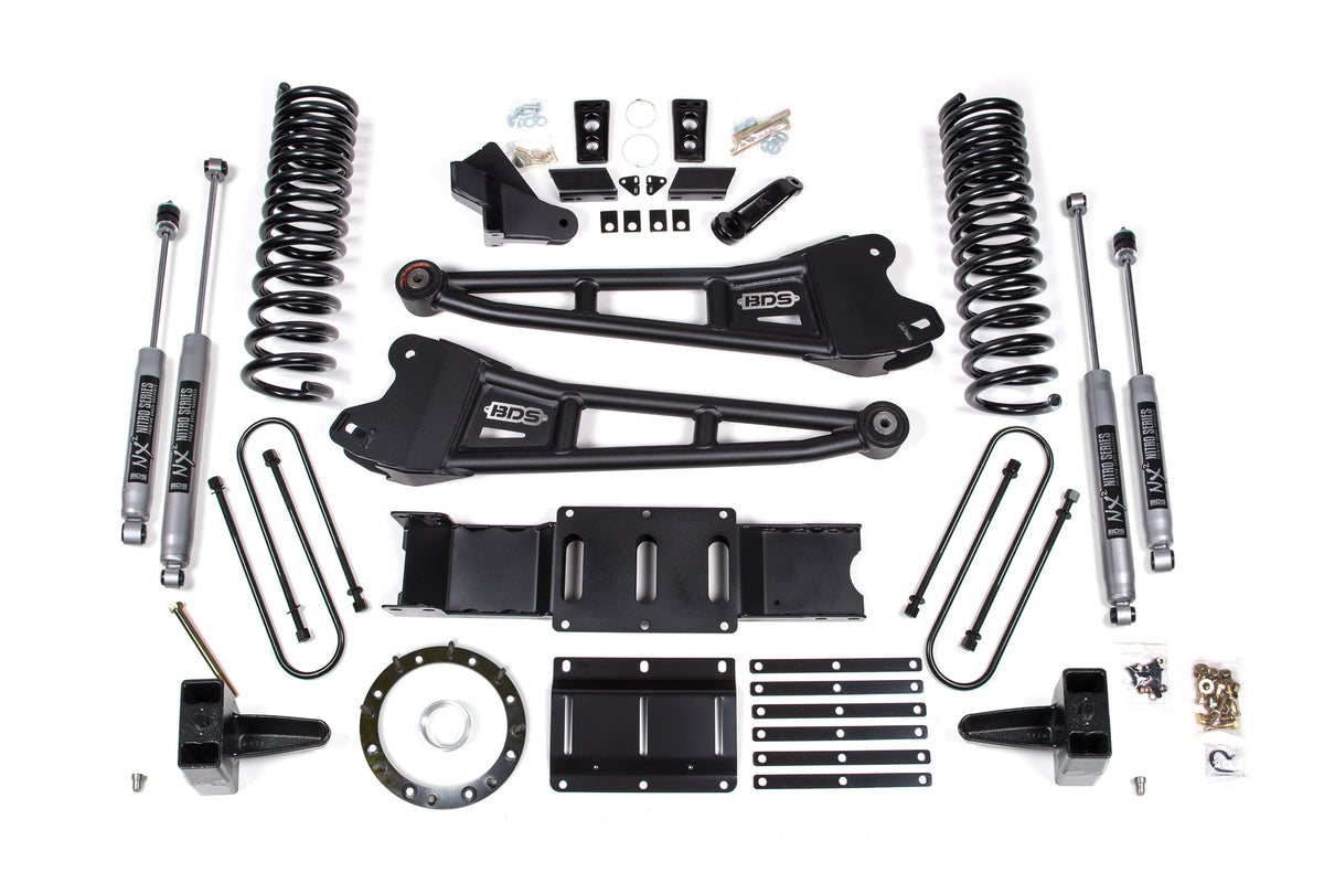BDS Suspension 6 Inch Lift Kit w/ Radius Arm Ram 3500 2019-2024 4WD Diesel