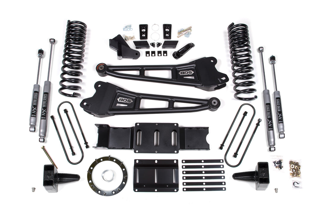 BDS Suspension 5.5 Inch Lift Kit w/ Radius Arm Ram 3500 2019-2024 4WD Gas