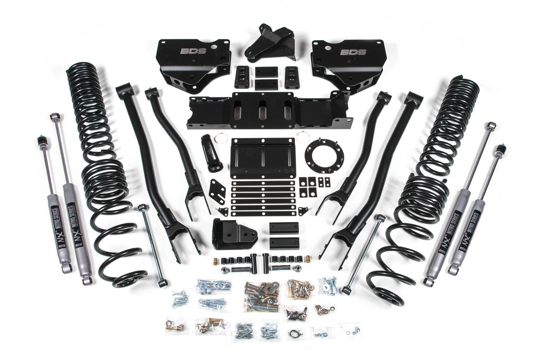BDS Suspension 6 Inch Lift Kit w/ 4-Link Ram 2500 2019-2024 4WD Diesel - NX2 Nitro Series