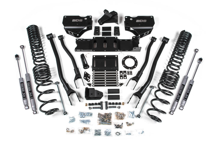 BDS Suspension 5.5 Inch Lift Kit w/ 4-Link Ram 2500 2019-2027 4WD Gas - NX2 Nitro Series
