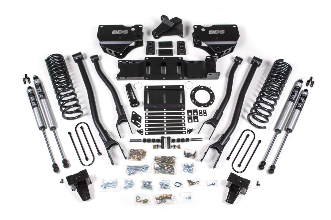 BDS Suspension 5.5 Inch Lift Kit w/ 4-Link Ram 3500 2019-2024 4WD Gas - Without Factory Rear Overload Leaf / FOX 2.0 Performance Series