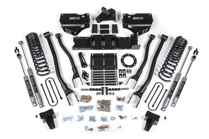 BDS Suspension 5.5 Inch Lift Kit w/ 4-Link Ram 3500 2019-2024 4WD Gas - Without Factory Rear Overload Leaf / NX2 Nitro Series
