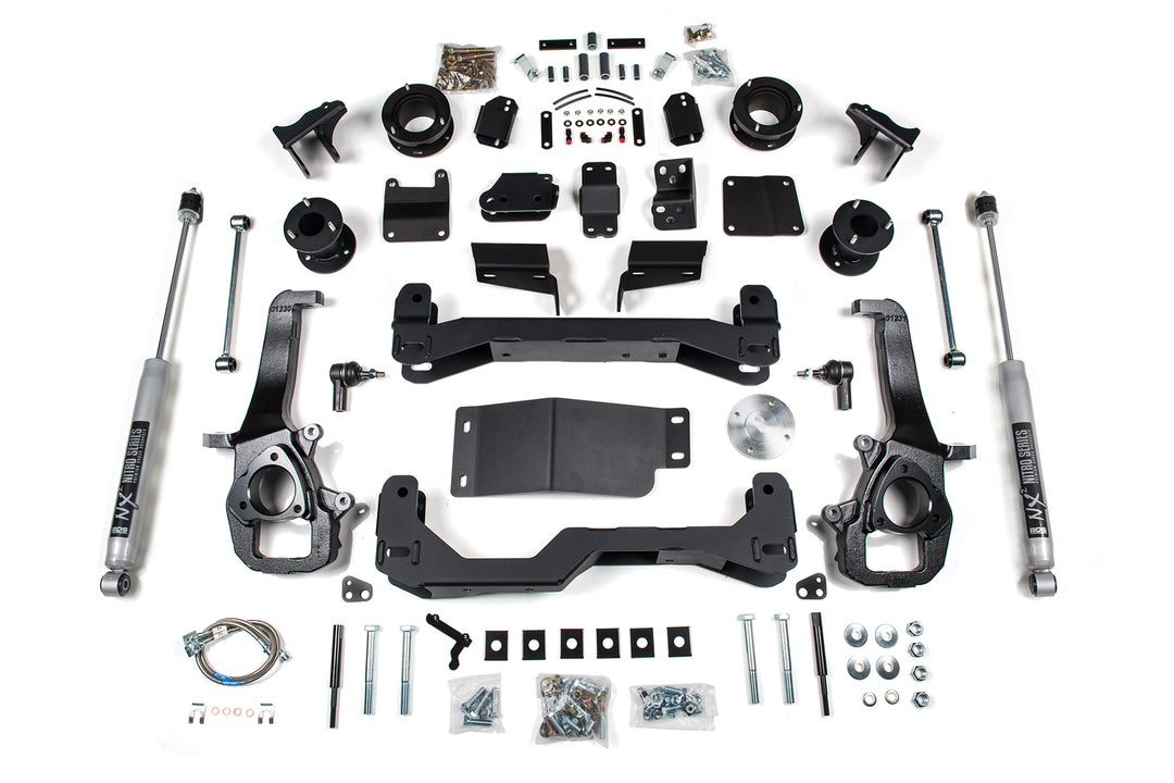 BDS Suspension 4 Inch Lift Kit Ram 1500 w/ Air Ride 2019-2024 4WD - NX2 Nitro Series / Standard