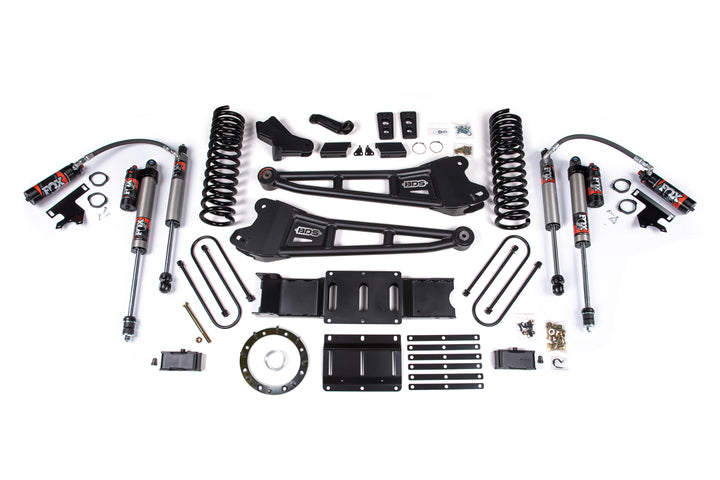 BDS Suspension 4 Inch Lift Kit w/ Radius Arm 2 Inch Rear Block Ram 3500 2019-2024 4WD Diesel - Without Factory Rear Overload Leaf / 6 Bolt / FOX 2.5 Performance Elite