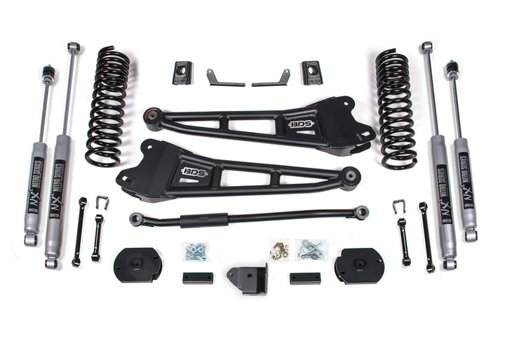 BDS Suspension 3 Inch Lift Kit Ram 2500 w/ Rear Air Ride 2014-2018 &amp; 2025-2026 4WD Diesel - NX2 Nitro Series