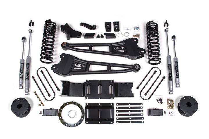 BDS Suspension 4 Inch Lift Kit w/ Radius Arm Ram 3500 2019-2023 4WD Gas