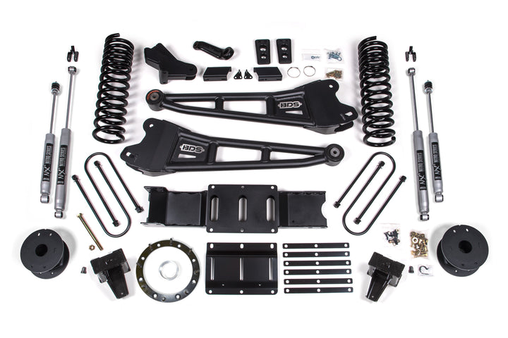 BDS Suspension 6 Inch Lift Kit w/ Radius Arm Ram 3500 w/ Rear Air Ride 2019-2024 4WD Diesel