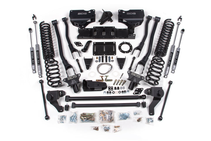 BDS Suspension 8 Inch Lift Kit w/ 4-Link Ram 2500 2019-2024 4WD Diesel - Coil Spring/Bump Stop Extension / NX2 Nitro Series
