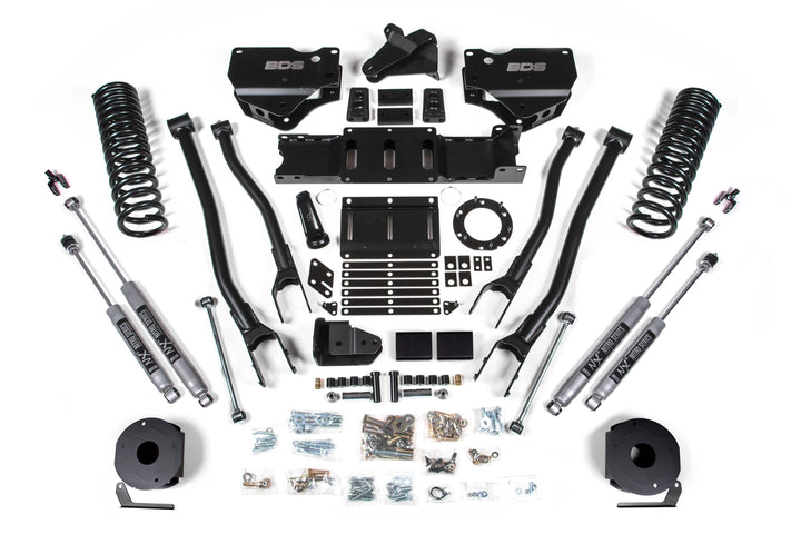 BDS Suspension 5.5 Inch Lift Kit w/ 4-Link Ram 2500 w/ Rear Air Ride 2019-2024 4WD Gas - NX2 Nitro Series
