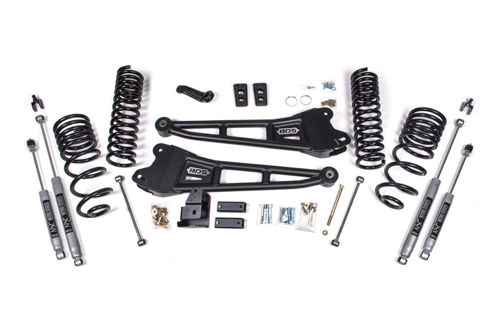 BDS Suspension 4 Inch Lift Kit w/ Radius Arm Ram 2500 2014-2018 4WD Gas - NX2 Nitro Series