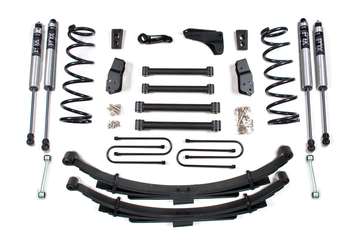 BDS Suspension 4 Inch Lift Kit Dodge Ram 2500 Power Wagon 2005-2007 4WD - Leaf Springs – 3-1/2 Inch Axle – FOX 2.0 Performance Series