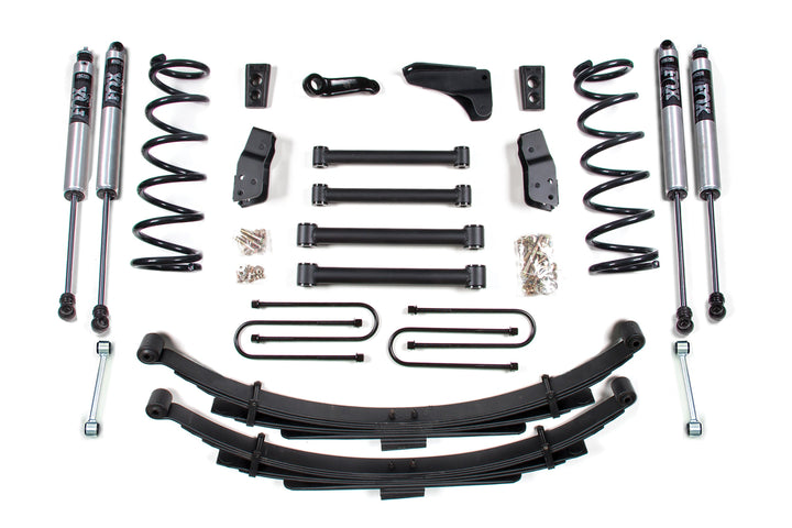 BDS Suspension 4 Inch Lift Kit Dodge Ram 2500 Power Wagon 2005-2007 4WD - Leaf Springs – 3-1/2 Inch Axle – FOX 2.0 Performance Series