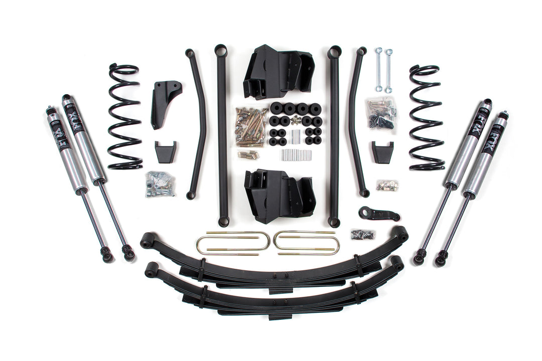 BDS Suspension 4 Inch Lift Kit Long Arm Dodge Ram 2500 Power Wagon 2009-2013 4WD Gas - Leaf Springs – 4 Inch Axle / FOX 2.0 Performance Series