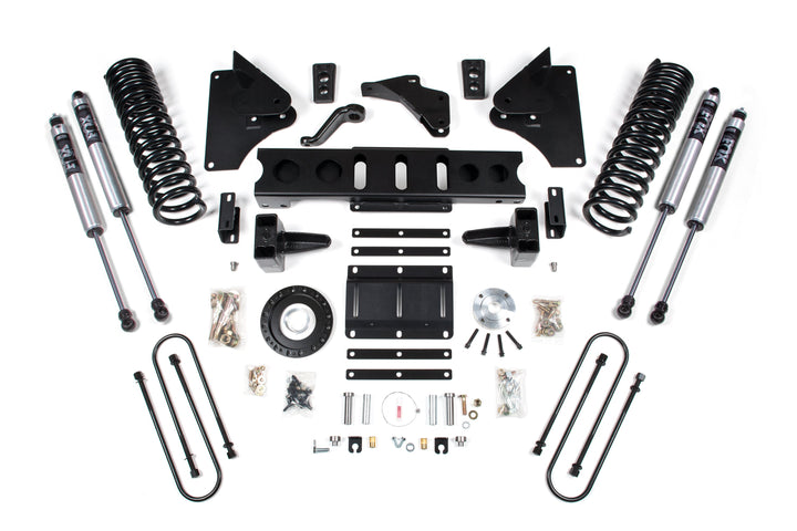 BDS Suspension 6 Inch Lift Kit Ram 3500 2013-2018 4WD Diesel - 5 Inch Block Kit – 8 Bolt – FOX 2.0 Performance Series