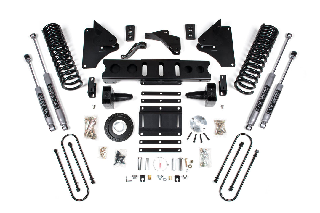 BDS Suspension 6 Inch Lift Kit Ram 3500 2013-2018 4WD Diesel - 5 Inch Block Kit – 8 Bolt – NX2 Nitro Series