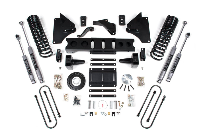 BDS Suspension 6 Inch Lift Kit Ram 3500 2013-2018 4WD Diesel - 5 Inch Block Kit – 8 Bolt – NX2 Nitro Series