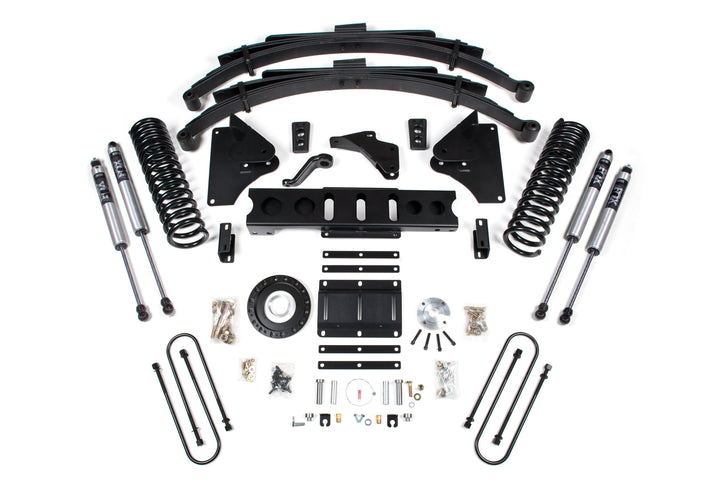 BDS Suspension 6 Inch Lift Kit Ram 3500 2013-2018 4WD Diesel - Leaf Springs – 8 Bolt – FOX 2.0 Performance Series