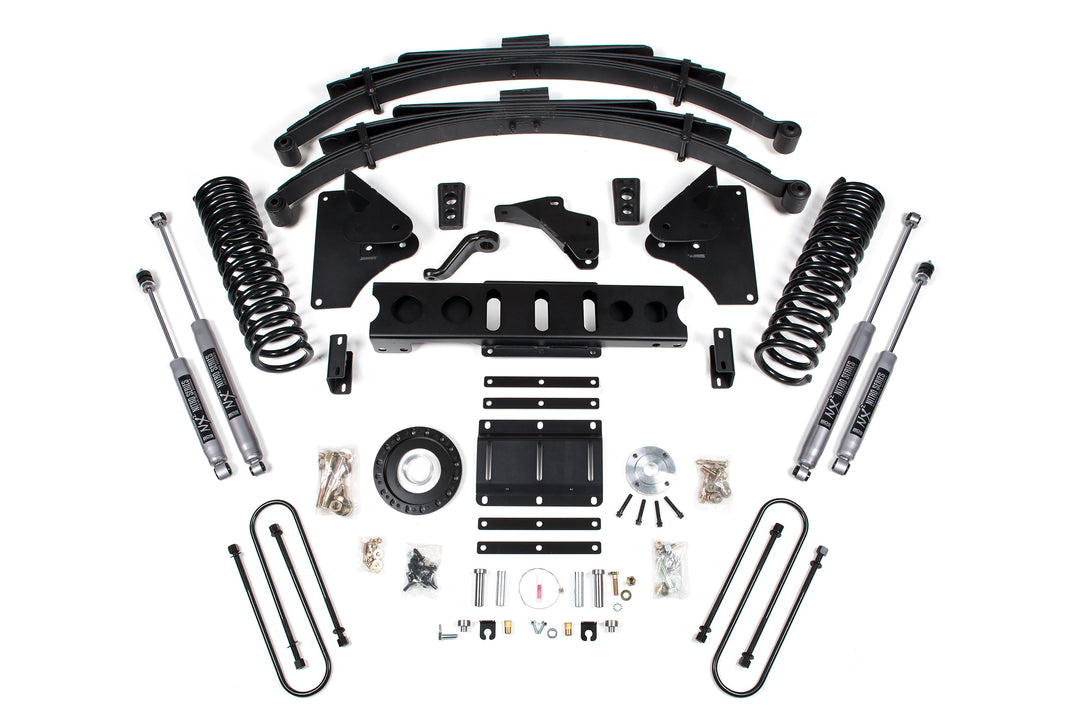 BDS Suspension 6 Inch Lift Kit Ram 3500 2013-2018 4WD Diesel - Leaf Springs – 8 Bolt – NX2 Nitro Series