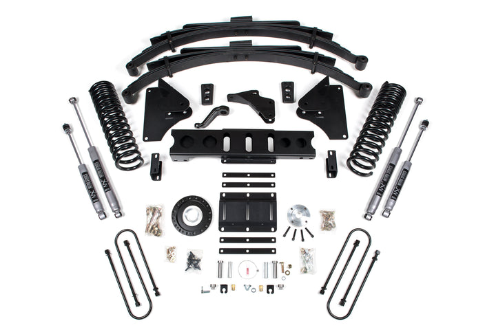 BDS Suspension 6 Inch Lift Kit Ram 3500 2013-2018 4WD Diesel - Leaf Springs – 8 Bolt – NX2 Nitro Series