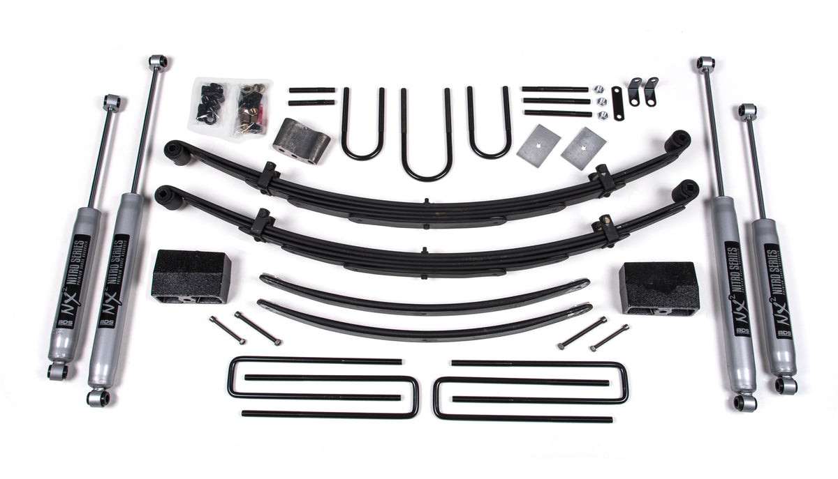 BDS Suspension 5 Inch Lift Kit Dodge W100/W200 1969-1973 4WD - NX2 Nitro Series
