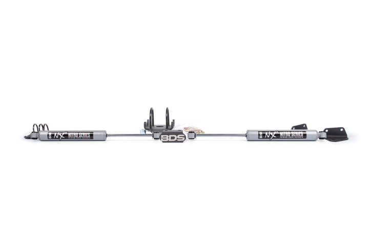 BDS Suspension Dual Steering Stabilizer Kit w/ NX2 Shocks Dodge Ram 2500/3500 2009-2013 4WD T-Style Steering