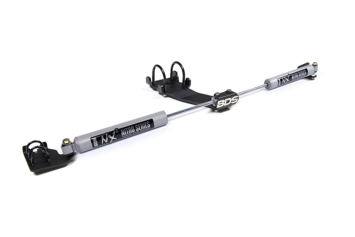 BDS Suspension Dual Steering Stabilizer Kit w/ NX2 Shocks Dodge Ram 2500/3500 2009-2013 4WD T-Style Steering