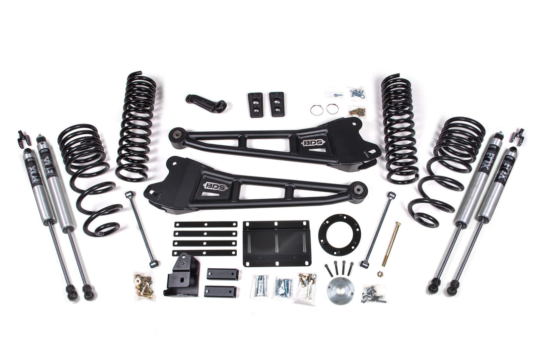BDS Suspension 6 Inch Lift Kit w/ Radius Arm Ram 2500 2014-2018 4WD Diesel - FOX 2.0 Performance Series