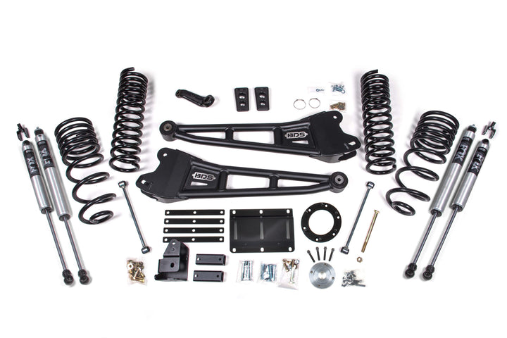 BDS Suspension 5.5 Inch Lift Kit w/ Radius Arm Ram 2500 2014-2018 4WD Gas - FOX 2.0 Performance Series