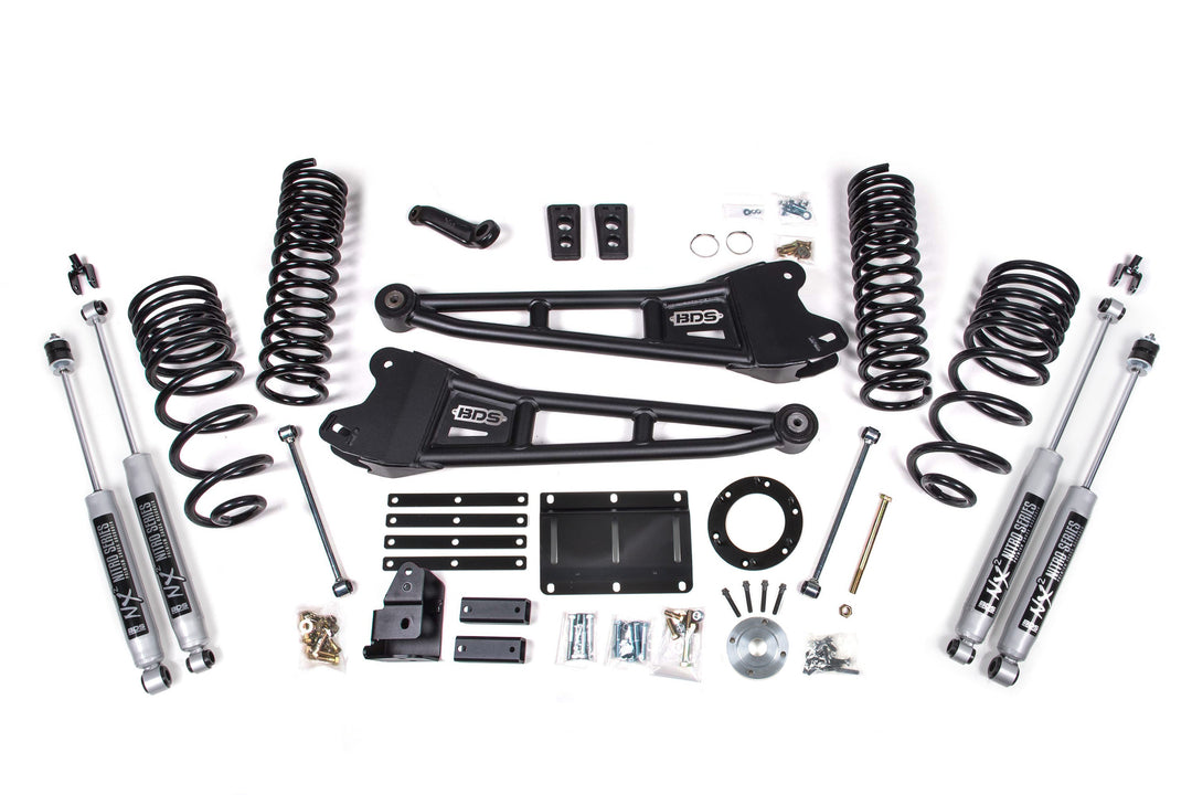 BDS Suspension 5.5 Inch Lift Kit w/ Radius Arm Ram 2500 2014-2018 4WD Gas - NX2 Nitro Series
