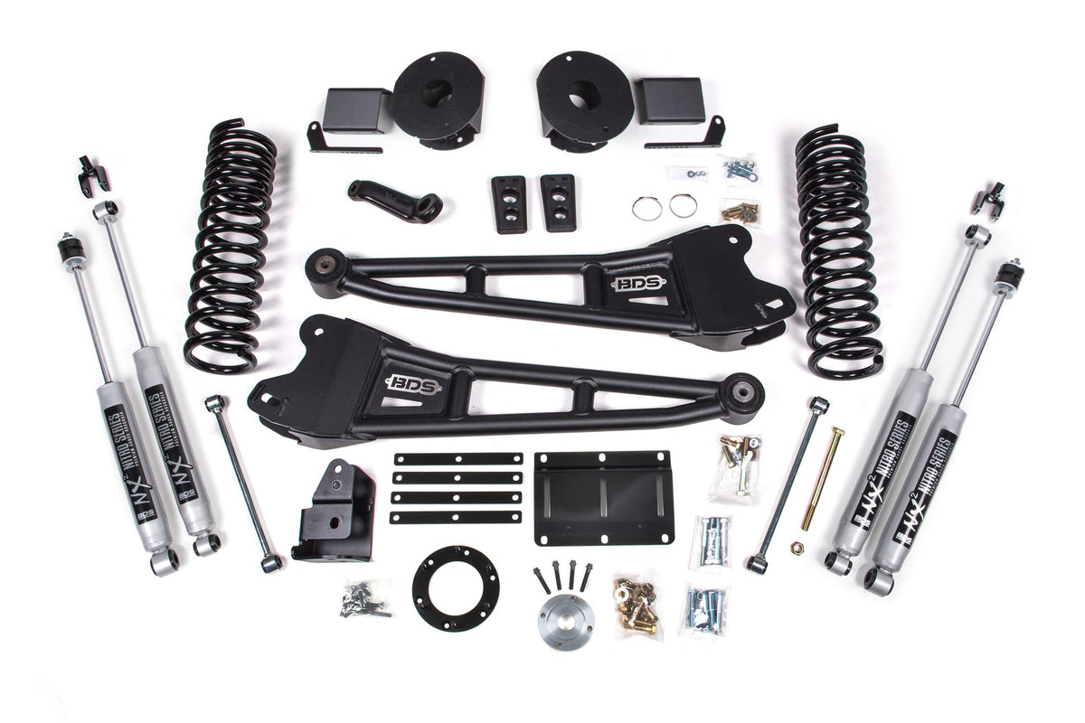 BDS Suspension 6 Inch Lift Kit w/ Radius Arm Ram 2500 w/ Rear Air Ride 2014-2018 4WD Diesel - NX2 Nitro Series
